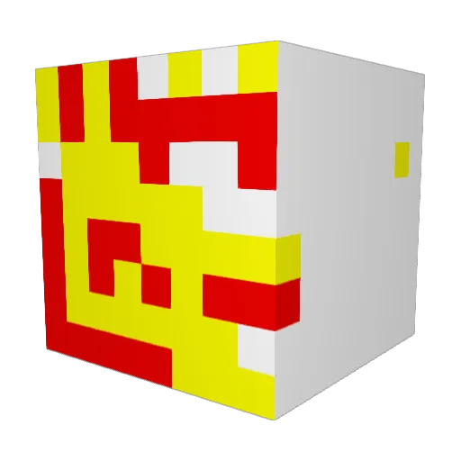 MEXICAN_PRIDE46 Minecraft avatar head, 3D render