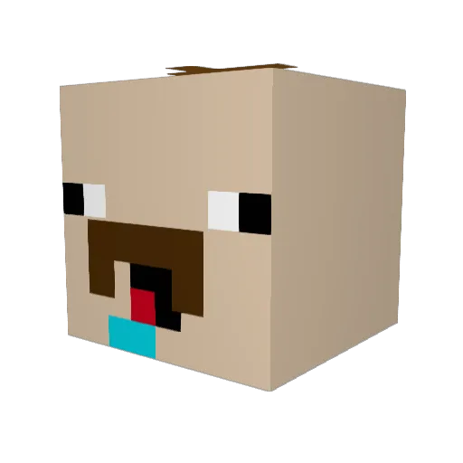 MEXORCIST101 Minecraft avatar head, 3D render