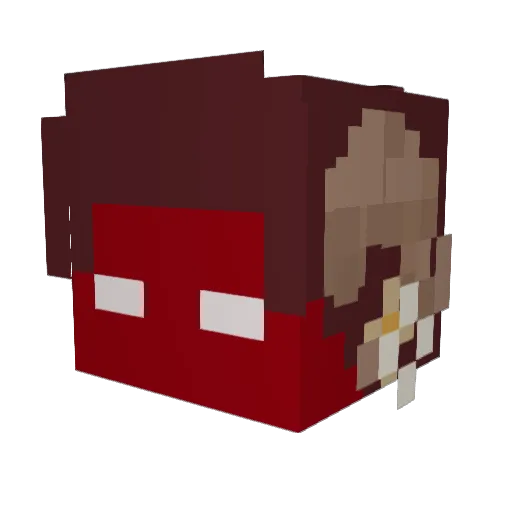MEZEROTH Minecraft avatar head, 3D render