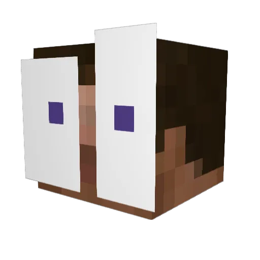 ME_GOOD124 Minecraft avatar head, 3D render