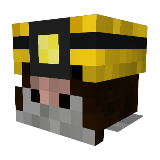 ME_IS_JROD Minecraft avatar head, 3D render
