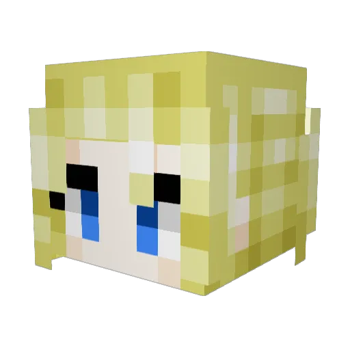 MEchAni2ation Minecraft avatar head, 3D render