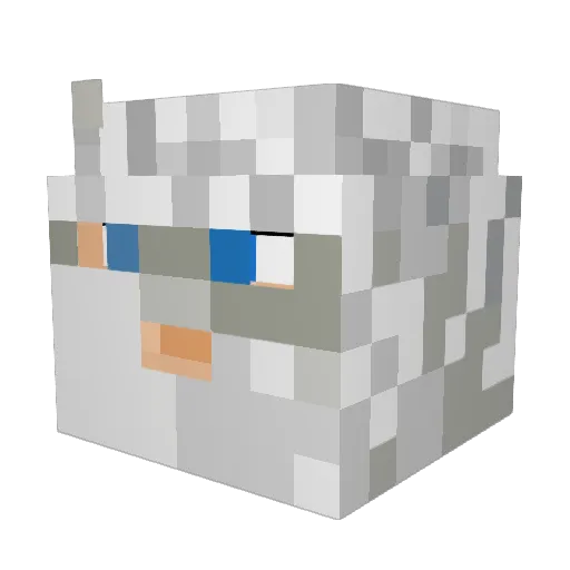 MEolemeHOMOD Minecraft avatar head, 3D render