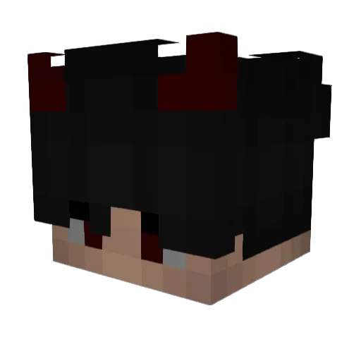 MFDO0M Minecraft avatar head, 3D render