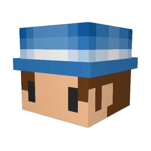 MFMass Minecraft avatar head, 3D render