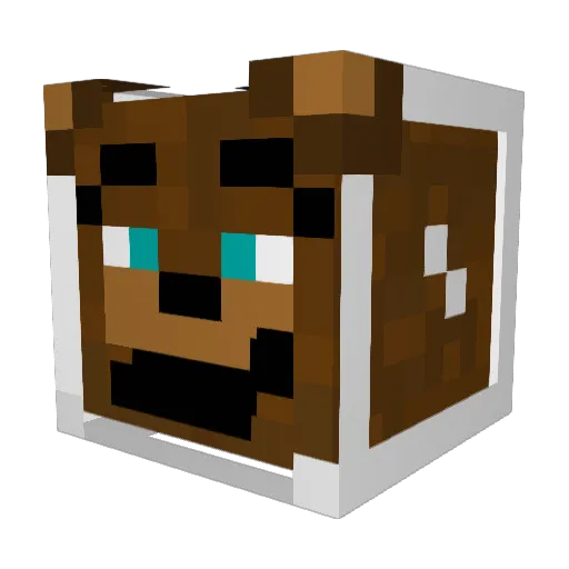 MFNewports Minecraft avatar head, 3D render