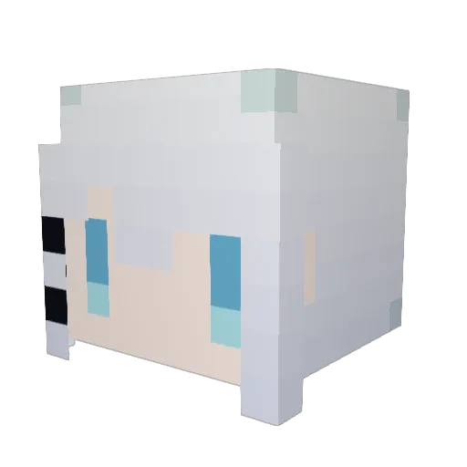 MFS_masa Minecraft avatar head, 3D render