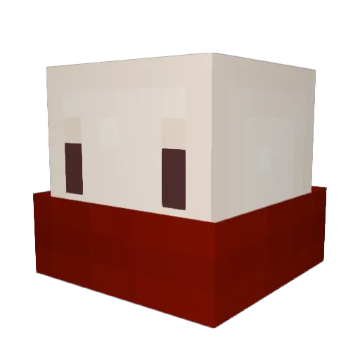 MFZTvT Minecraft avatar head, 3D render