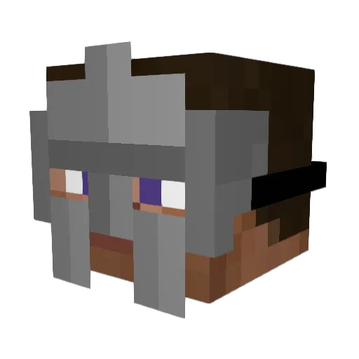 MF_RAZA Minecraft avatar head, 3D render