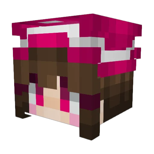 MF_linga Minecraft avatar head, 3D render