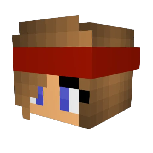 MForMaddie Minecraft avatar head, 3D render
