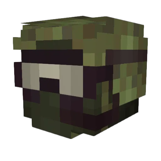 MForce18 Minecraft avatar head, 3D render