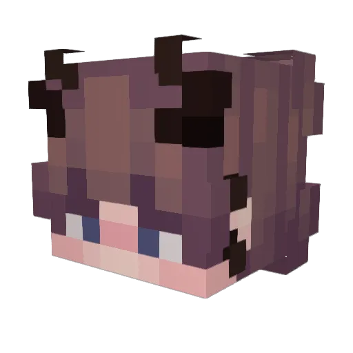 MFuryMatt Minecraft avatar head, 3D render