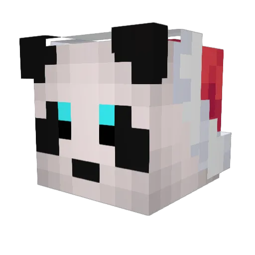 MG213 Minecraft avatar head, 3D render