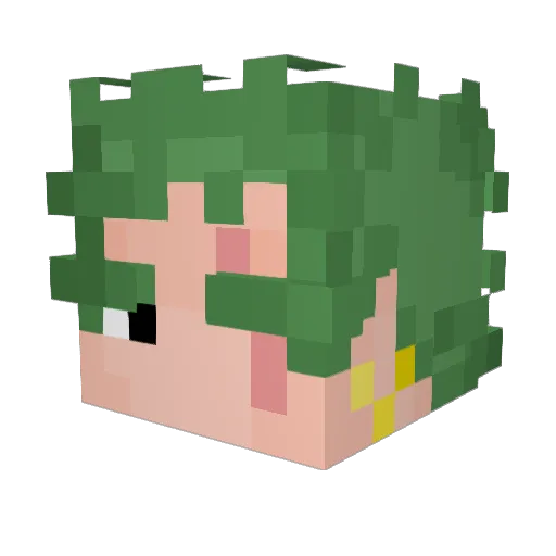 MGA_Is_ Minecraft avatar head, 3D render