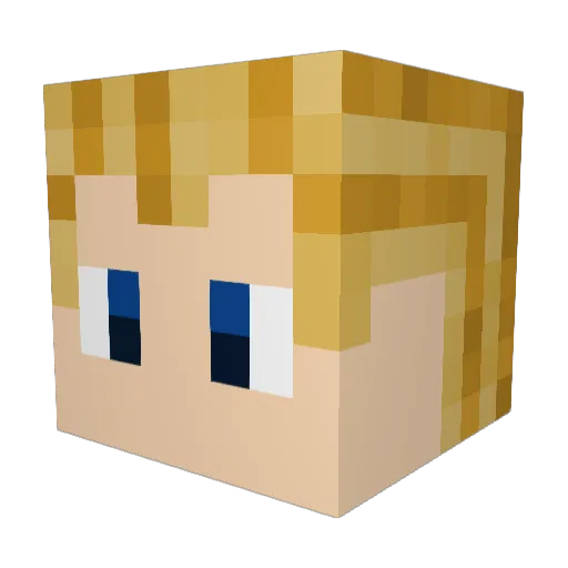MGBOSS10 Minecraft avatar head, 3D render