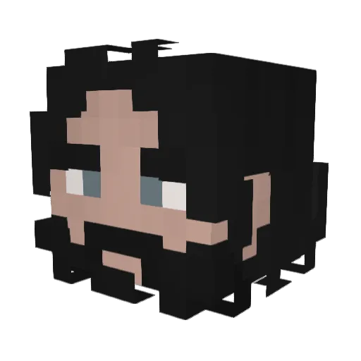 MGC_GAMING Minecraft avatar head, 3D render