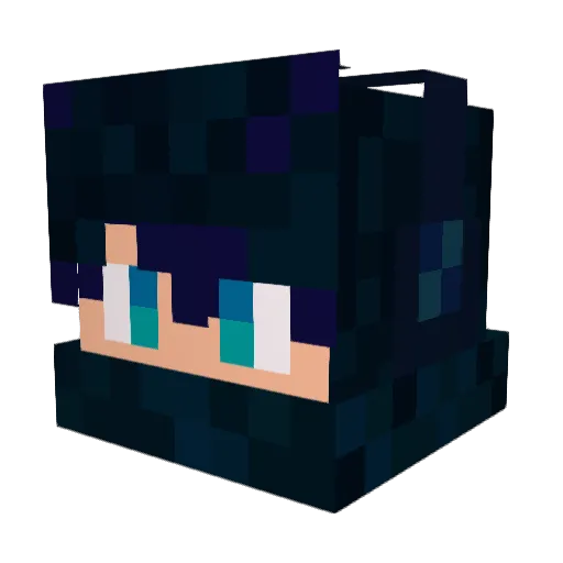 MGFireskull Minecraft avatar head, 3D render