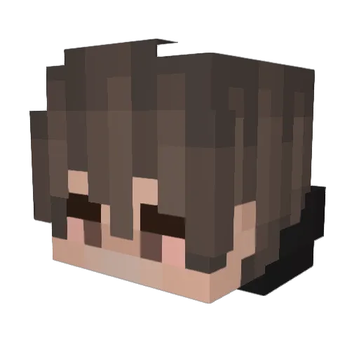 MGKC Minecraft avatar head, 3D render