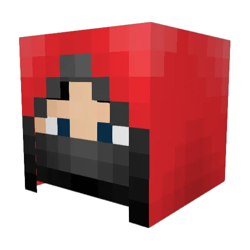 MGLpr0 Minecraft avatar head, 3D render