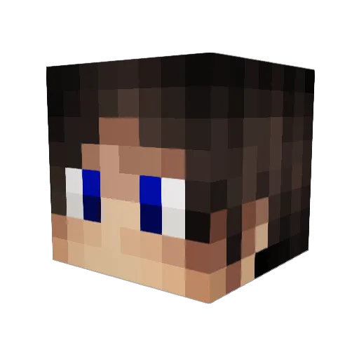 MGMG02 Minecraft avatar head, 3D render