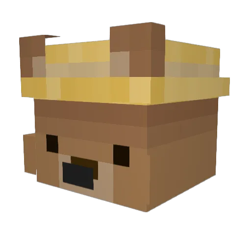 MGOM96 Minecraft avatar head, 3D render