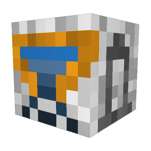 MGP Minecraft avatar head, 3D render