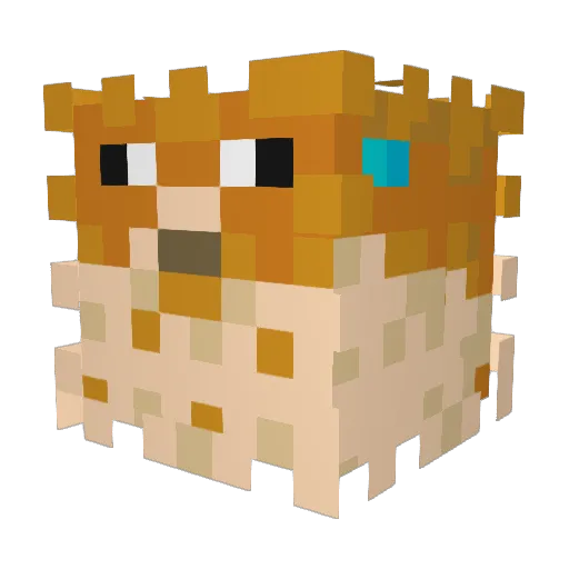 MGS_ Minecraft avatar head, 3D render