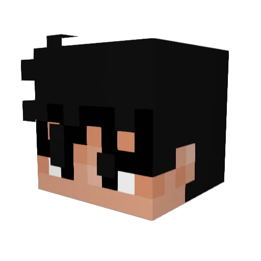 MGSly Minecraft avatar head, 3D render