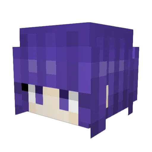 MGSnerd Minecraft avatar head, 3D render