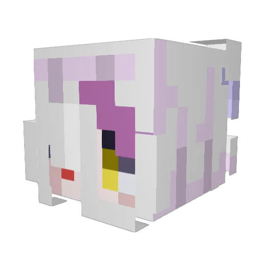 MGT323 Minecraft avatar head, 3D render