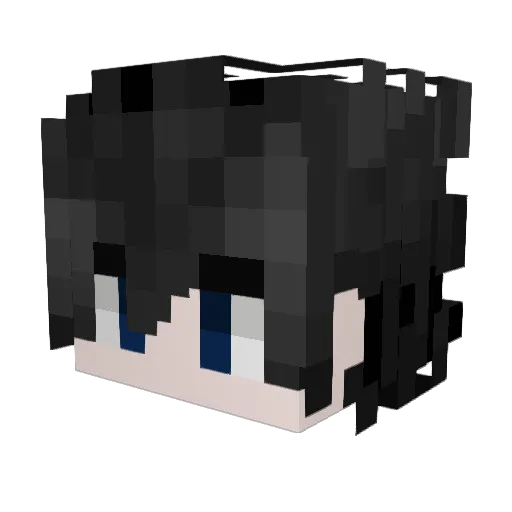 MGTXDY Minecraft avatar head, 3D render