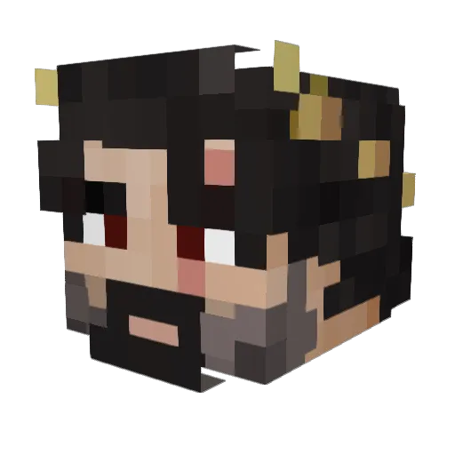 MGT_Ollo Minecraft avatar head, 3D render