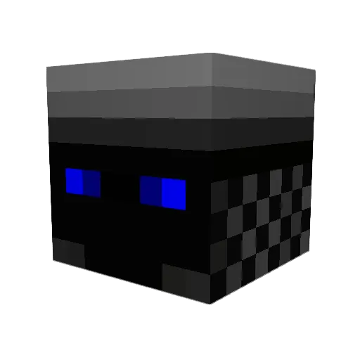 MGUYER Minecraft avatar head, 3D render