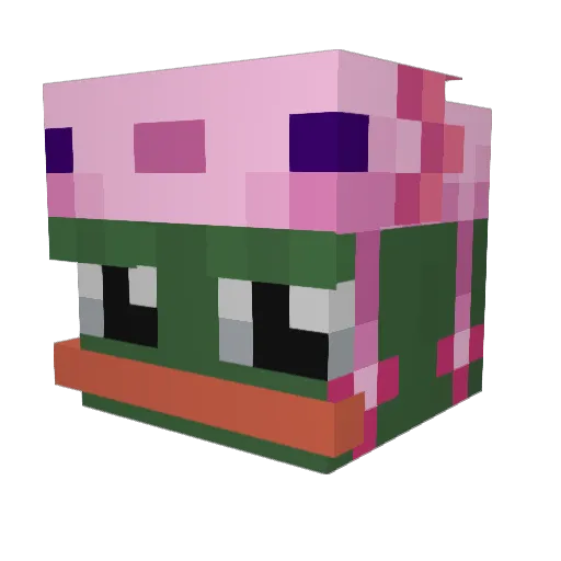 MGZ_ZYFER Minecraft avatar head, 3D render