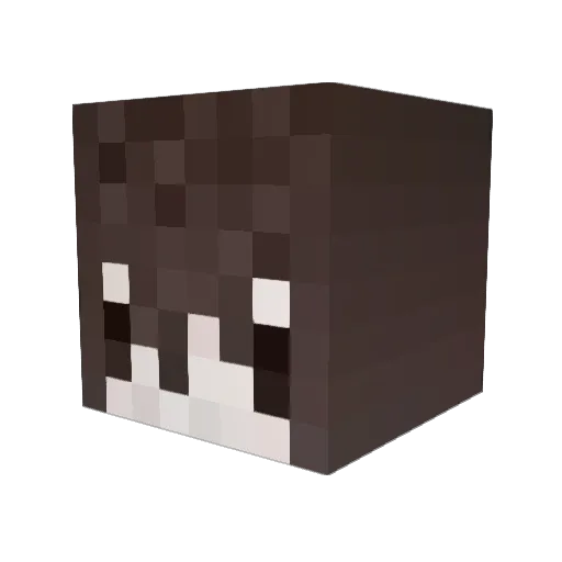 MG_H Minecraft avatar head, 3D render