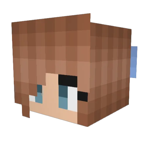 MG_Sazza Minecraft avatar head, 3D render