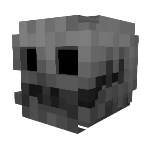 MG_U Minecraft avatar head, 3D render