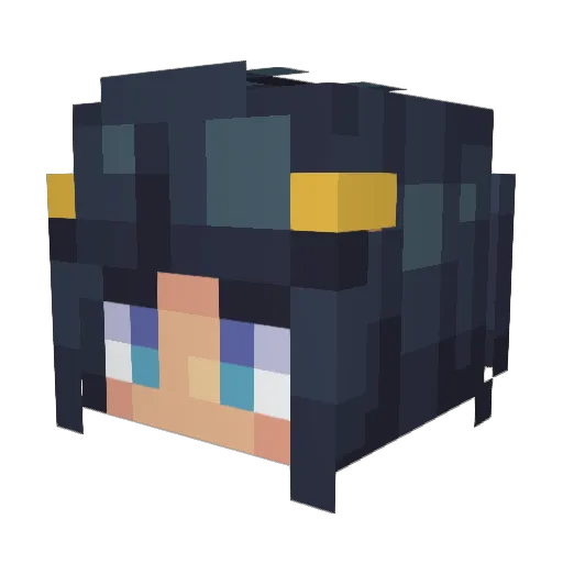 MGakkis Minecraft avatar head, 3D render