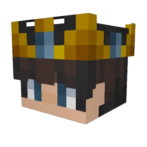 MGasberg Minecraft avatar head, 3D render