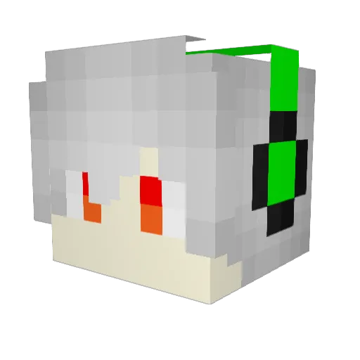 MGcx6 Minecraft avatar head, 3D render