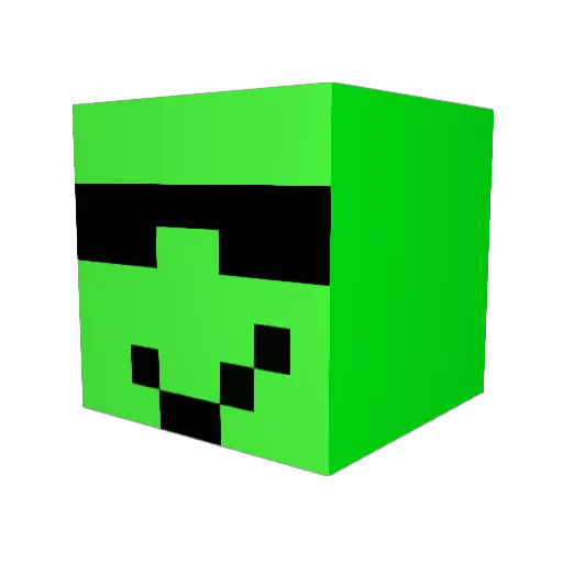 MGmatin Minecraft avatar head, 3D render