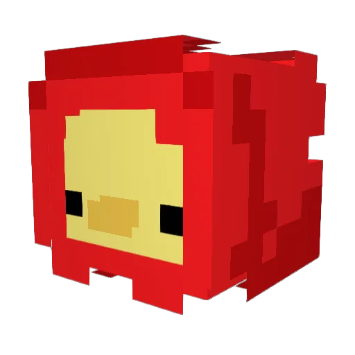 MGodELITE Minecraft avatar head, 3D render