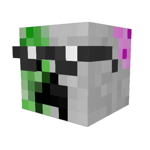 MGroup9 Minecraft avatar head, 3D render