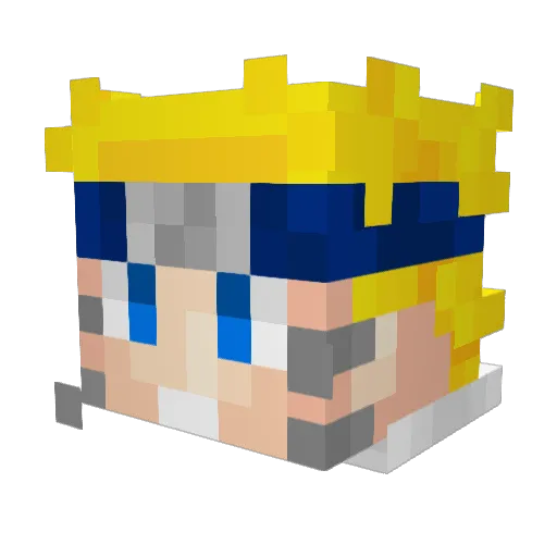 MH7MD_7Mx Minecraft avatar head, 3D render
