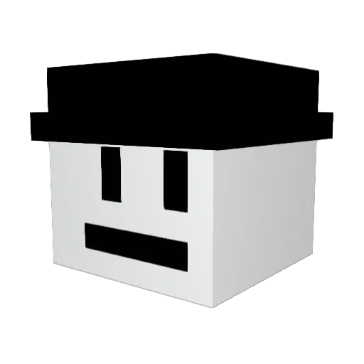 MHDZ_Z Minecraft avatar head, 3D render