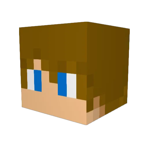 MHDtA Minecraft avatar head, 3D render