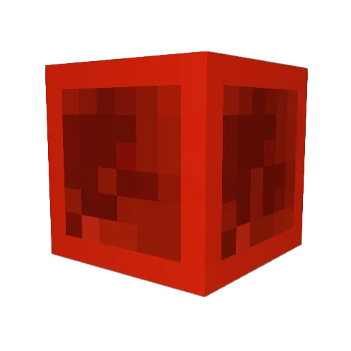 MHF_Redstone Minecraft avatar head, 3D render