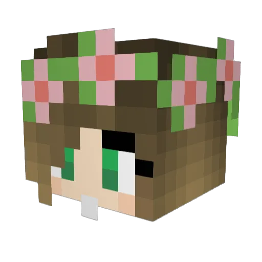 MHGang Minecraft avatar head, 3D render