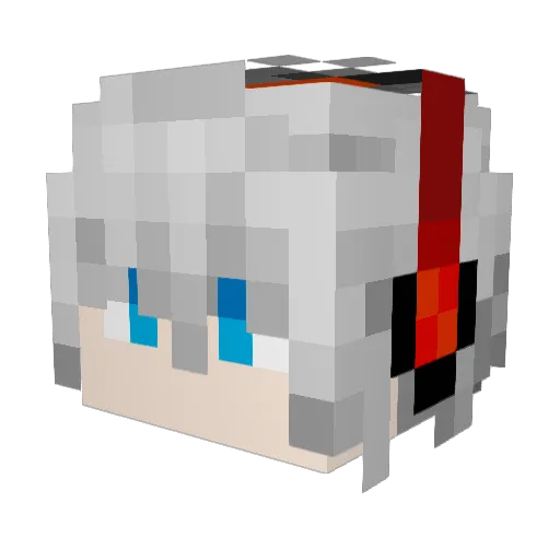 MHHS_SH_SH Minecraft avatar head, 3D render